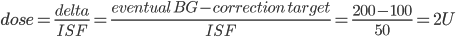 basal dose example