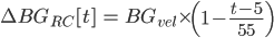 blood glucose retrospective equation