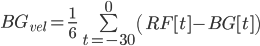 blood glucose velocity equation